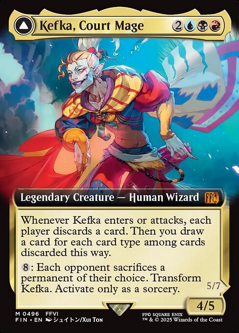 Kefka, Court Mage // Kefka, Ruler of Ruin (FIN 496)