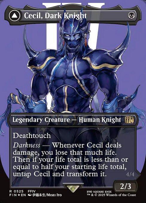 Cecil, Dark Knight // Cecil, Redeemed Paladin (FIN 525)