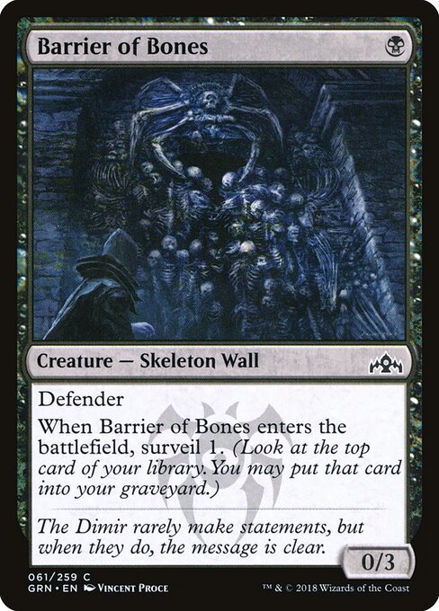 Barrier of Bones (GRN 61)