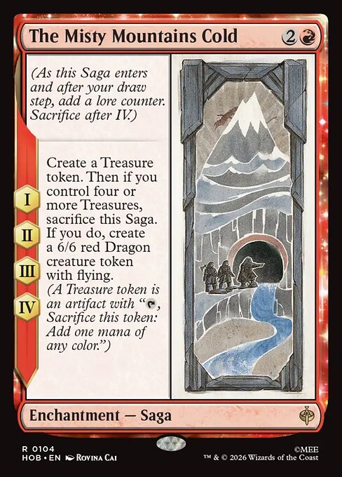 The Misty Mountains Cold (HOB 104)