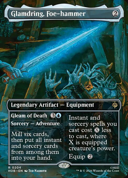Glamdring, Foe-hammer // Gleam of Death (Borderless) (HOB 204)