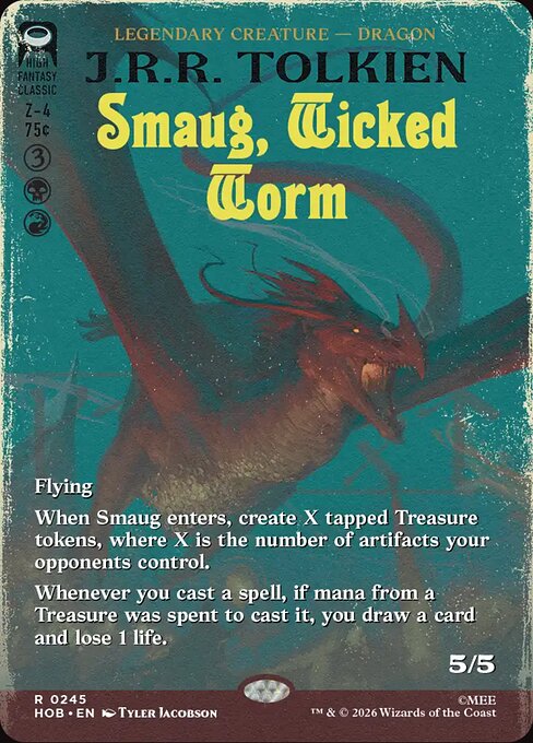 Smaug, Wicked Worm (Borderless) (HOB 245)