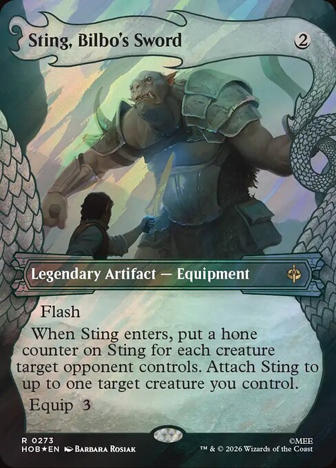 Sting, Bilbo's Sword (Showcase) (Surge Foil) (HOB 273)