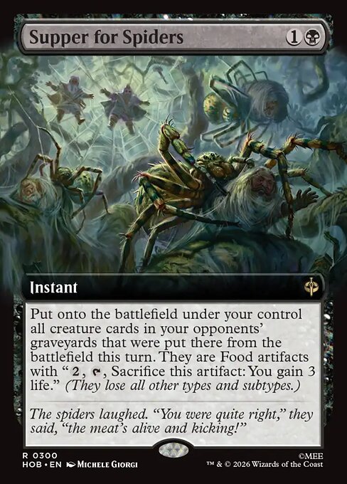 Supper for Spiders (Extended Art) (HOB 300)