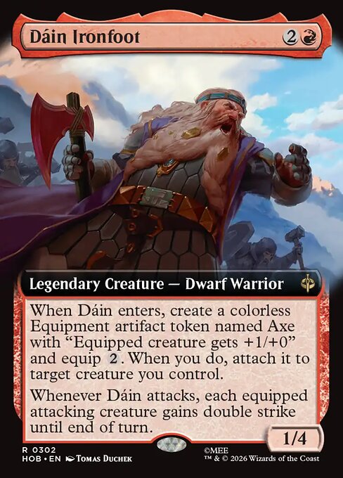 Dáin Ironfoot (Extended Art) (HOB 302)