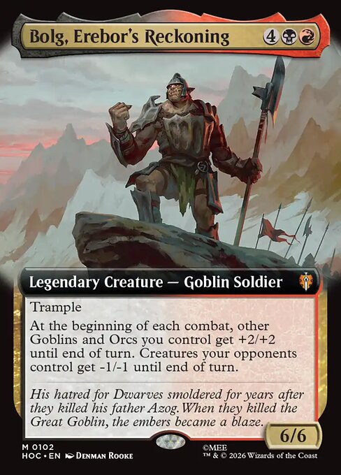 Bolg, Erebor's Reckoning (Extended Art) (HOC 102)