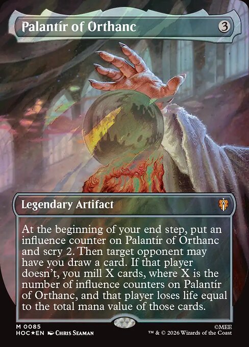 Palantír of Orthanc (Borderless) (Surge Foil) (HOC 85)