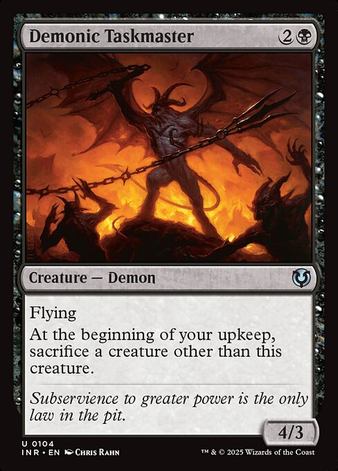 Demonic Taskmaster (INR 104)