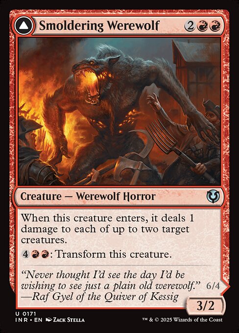 Smoldering Werewolf // Erupting Dreadwolf (INR 171)