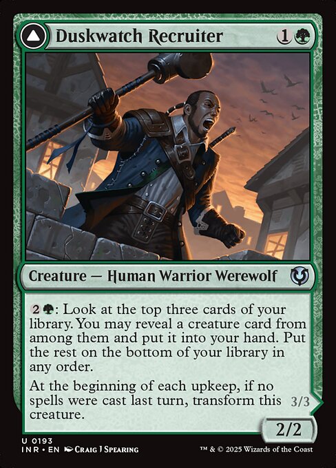 Duskwatch Recruiter // Krallenhorde Howler (INR 193)