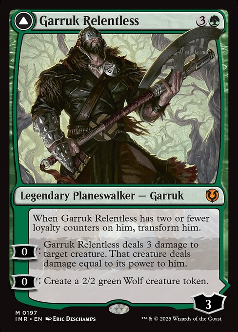 Garruk Relentless // Garruk, the Veil-Cursed (INR 197)
