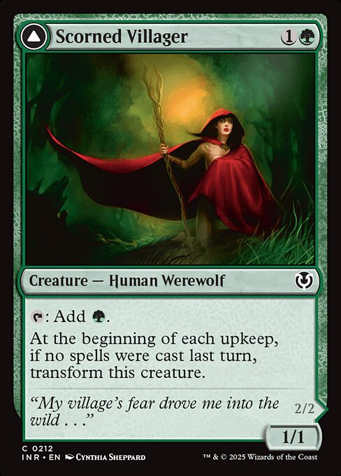 Scorned Villager // Moonscarred Werewolf (INR 212)