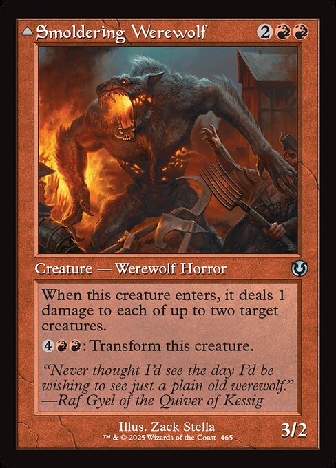 Smoldering Werewolf // Erupting Dreadwolf (INR 465)