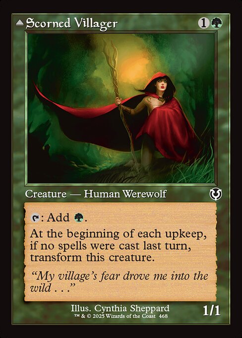 Scorned Villager // Moonscarred Werewolf (INR 468)