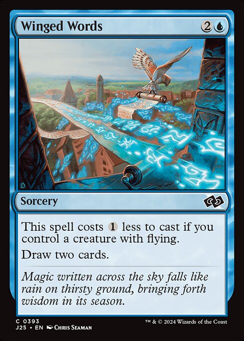 Winged Words (J25 393)