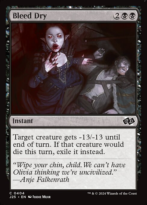 Bleed Dry (J25 404)