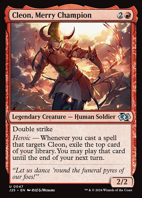 Cleon, Merry Champion (J25 47)