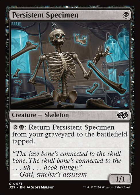 Persistent Specimen (J25 473)