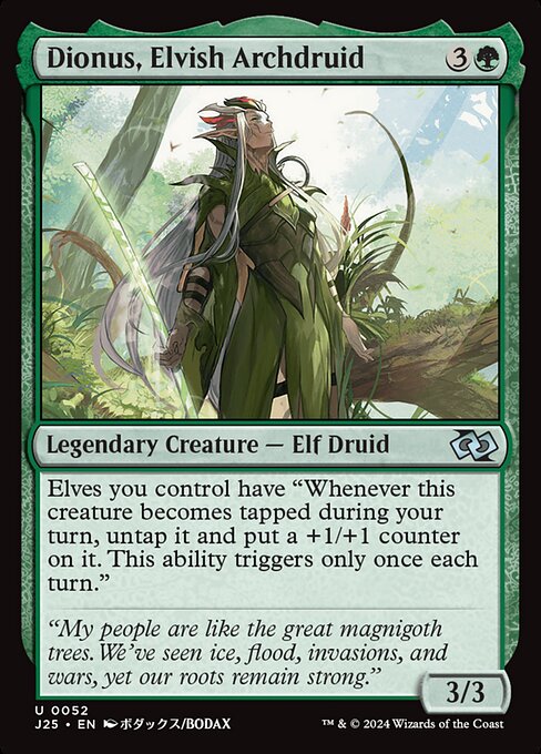 Dionus, Elvish Archdruid (J25 52)