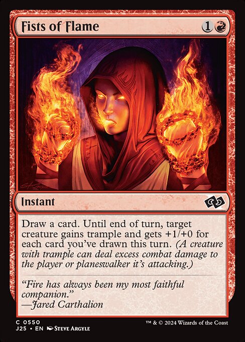 Fists of Flame (J25 550)