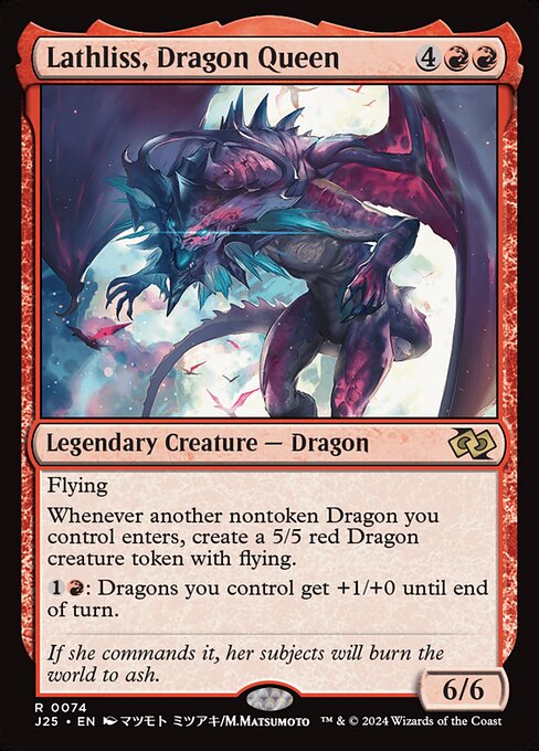 Lathliss, Dragon Queen (J25 74)