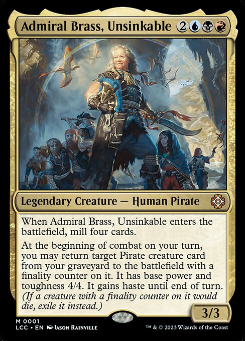Admiral Brass, Unsinkable (LCC 1)