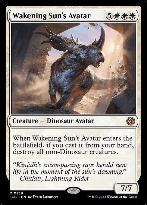 Wakening Sun's Avatar (LCC 139)