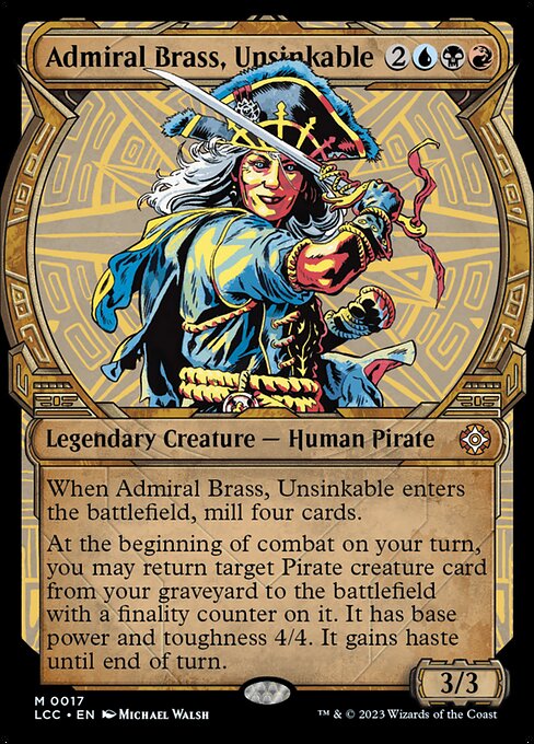Admiral Brass, Unsinkable (LCC 17)