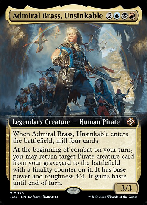 Admiral Brass, Unsinkable (LCC 25)