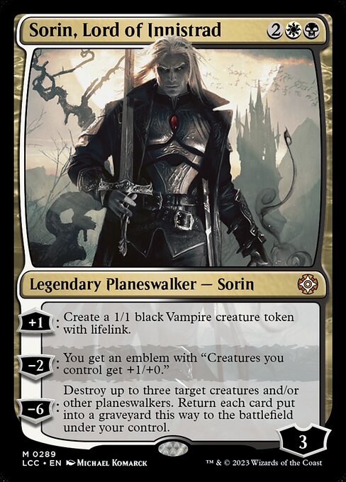 Sorin, Lord of Innistrad (LCC 289)