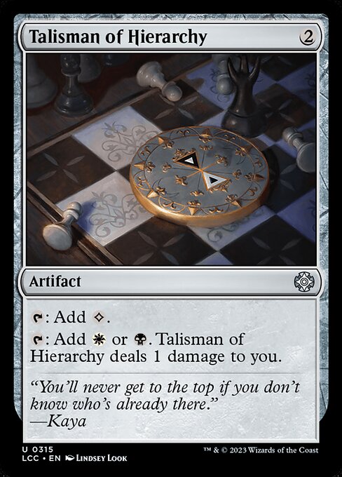 Talisman of Hierarchy (LCC 315)