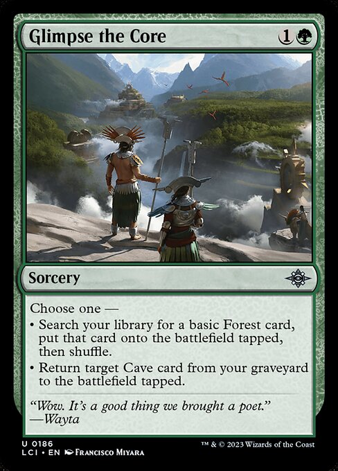 Glimpse the Core (LCI 186)