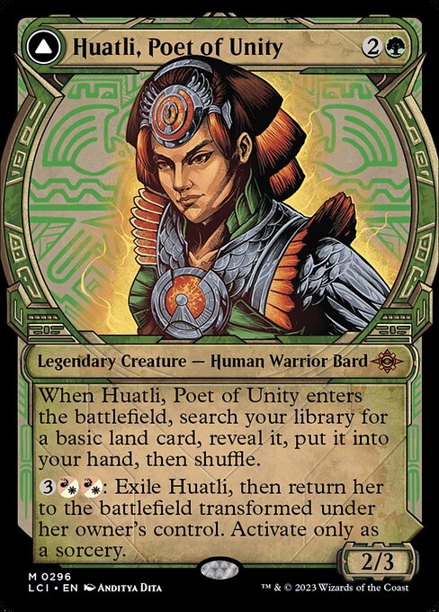 Huatli, Poet of Unity // Roar of the Fifth People (LCI 296)