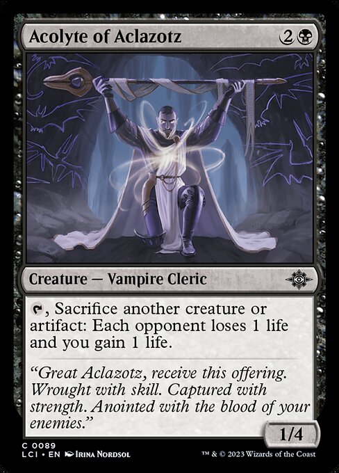 Acolyte of Aclazotz (LCI 89)