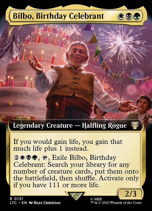 Bilbo, Birthday Celebrant (LTC 131)