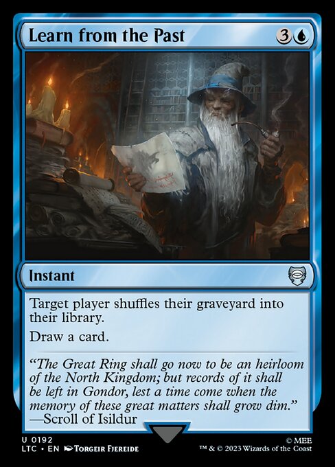 Learn from the Past (LTC 192)