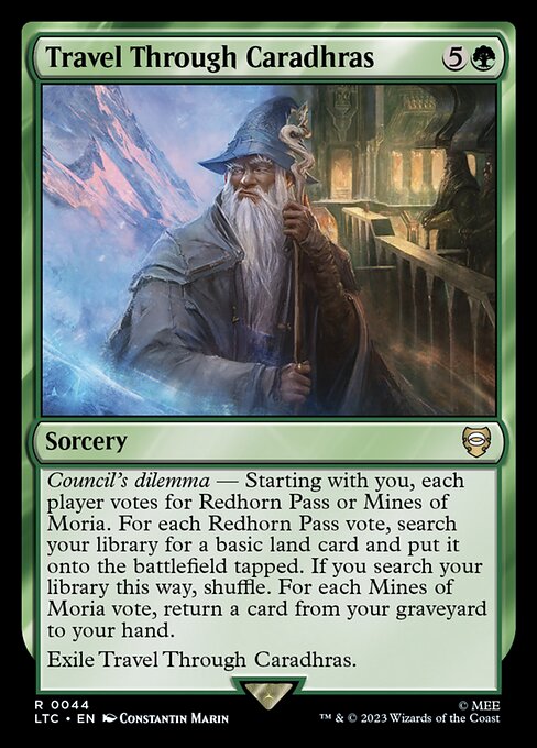 Travel Through Caradhras (LTC 44)