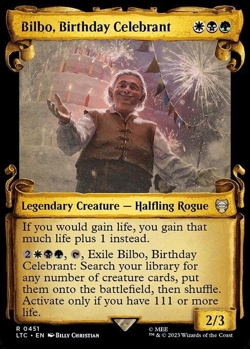 Bilbo, Birthday Celebrant (LTC 451)