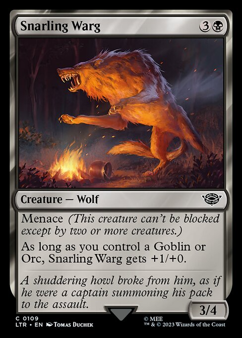 Snarling Warg (LTR 109)