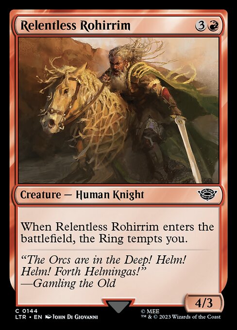 Relentless Rohirrim (LTR 144)