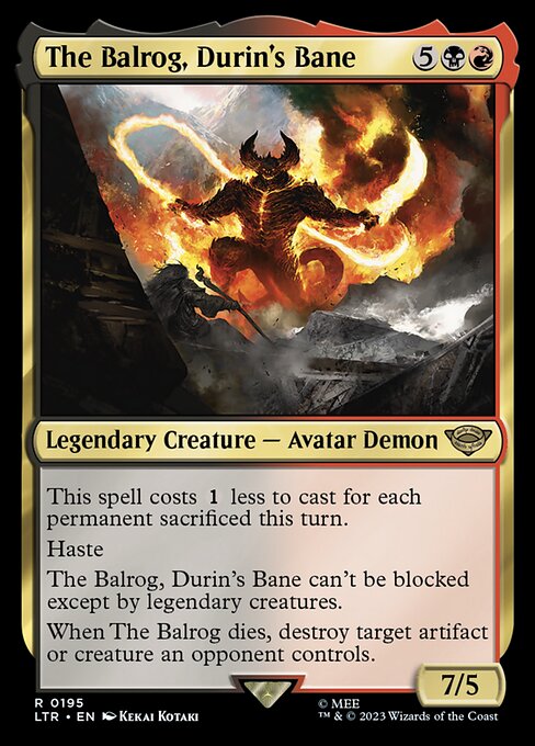 The Balrog, Durin's Bane (LTR 195)