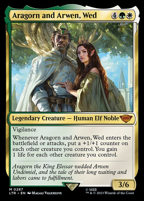 Aragorn and Arwen, Wed (LTR 287)