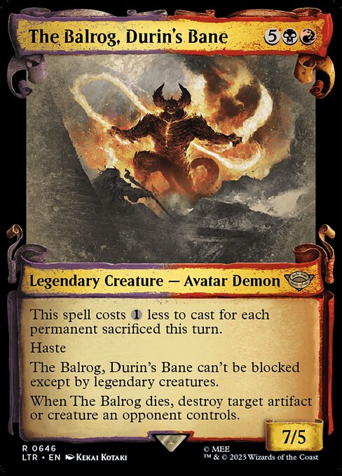 The Balrog, Durin's Bane (LTR 646)