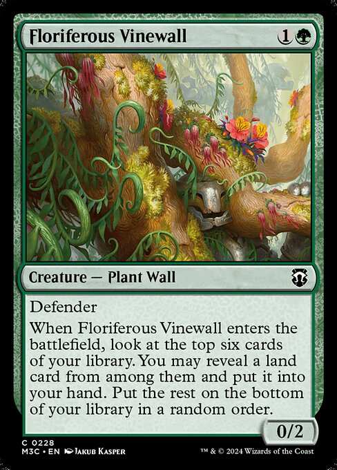 Floriferous Vinewall (M3C 228)