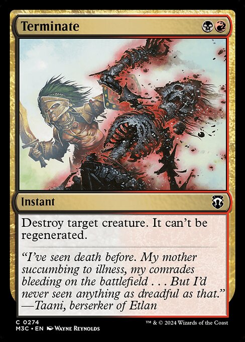Terminate (M3C 274)