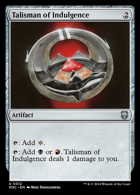 Talisman of Indulgence (M3C 312)