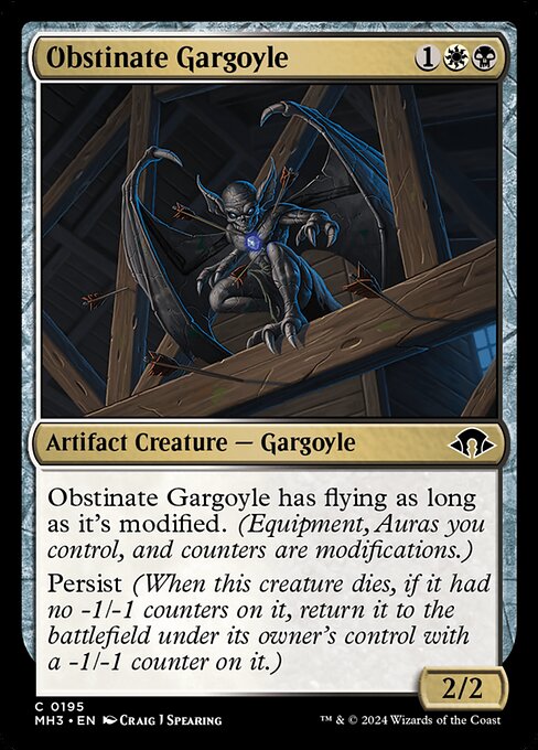 Obstinate Gargoyle (MH3 195)