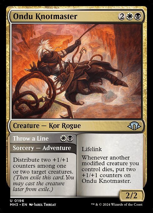 Ondu Knotmaster // Throw a Line (MH3 196)