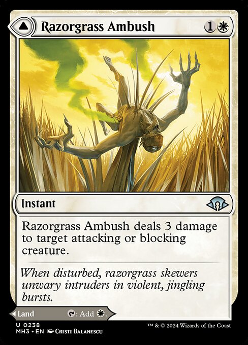 Razorgrass Ambush // Razorgrass Field (MH3 238)