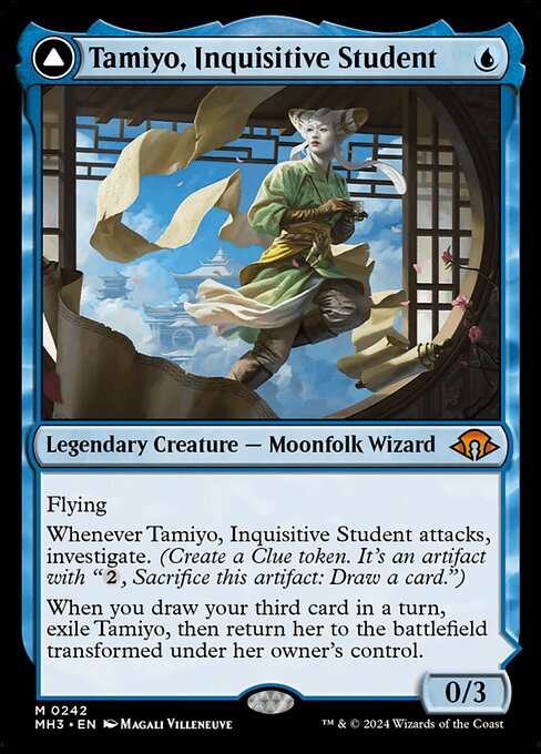 Tamiyo, Inquisitive Student // Tamiyo, Seasoned Scholar (MH3 242)